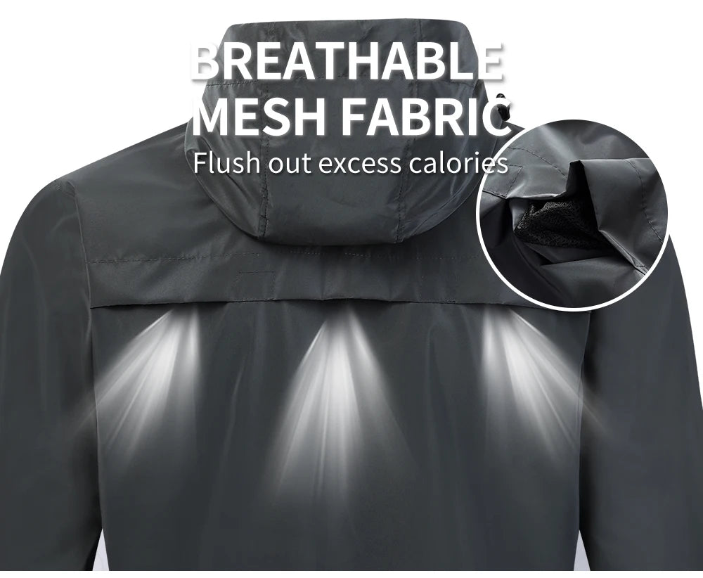 WOSAWE Motorcycle Jacket Man Winter Rainbow Reflective Windbreak Men Windproof Waterproof Cycling Jacket Men Women Spring Fall