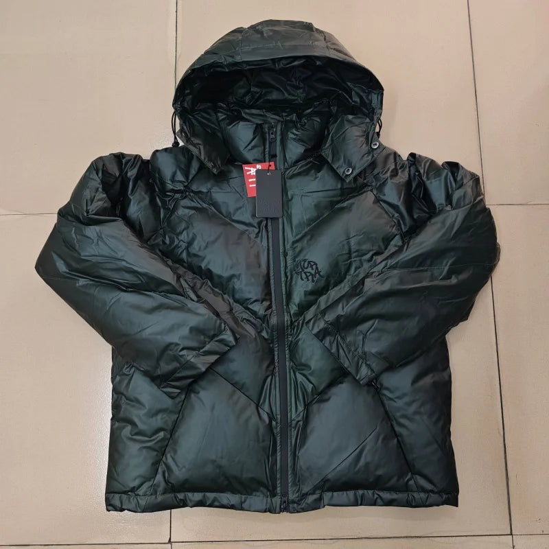 Winter Thermal Cotton Jacket Men Mertra Color Changing Coat Loose Fit Warm Outdoor Windproof Parka