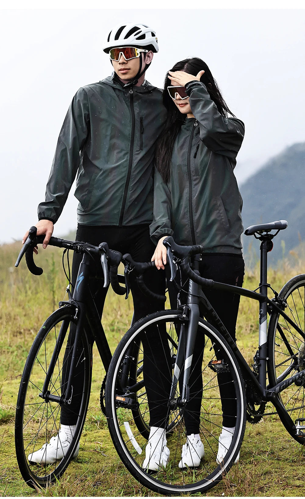 WOSAWE Motorcycle Jacket Man Winter Rainbow Reflective Windbreak Men Windproof Waterproof Cycling Jacket Men Women Spring Fall