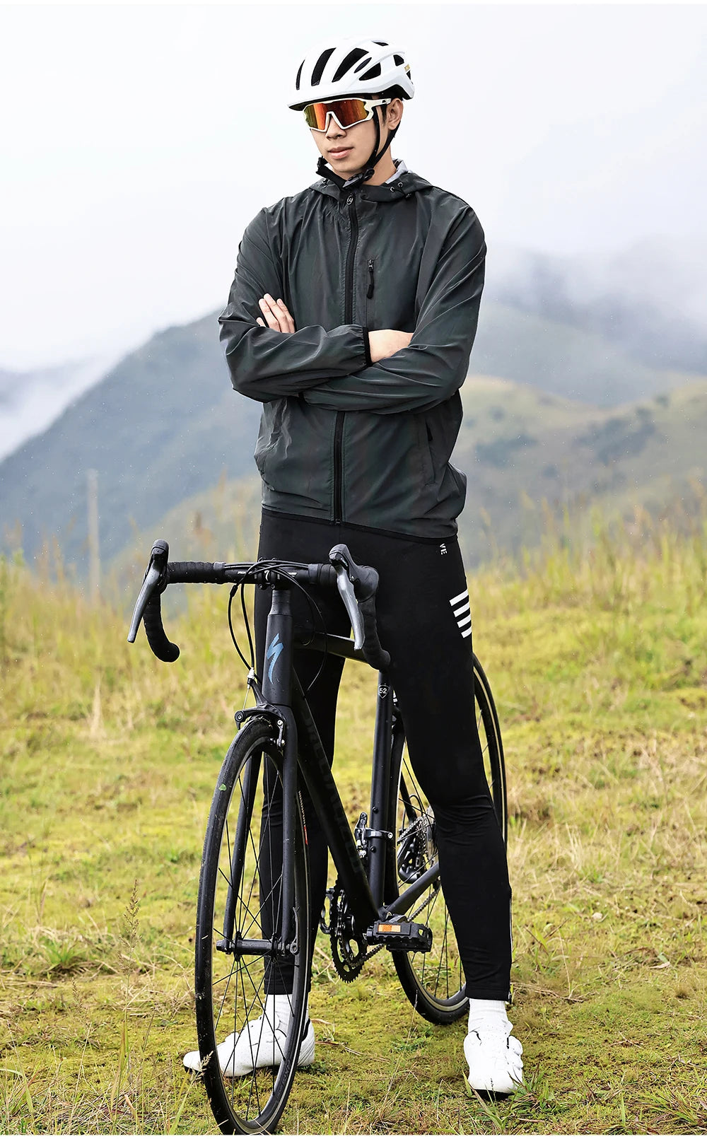 WOSAWE Motorcycle Jacket Man Winter Rainbow Reflective Windbreak Men Windproof Waterproof Cycling Jacket Men Women Spring Fall