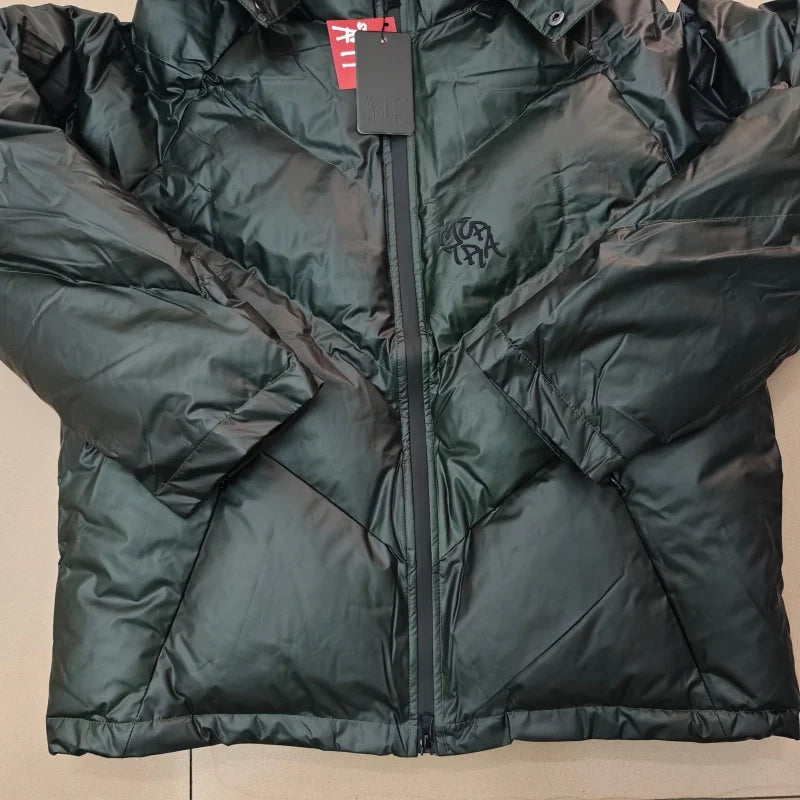 Winter Thermal Cotton Jacket Men Mertra Color Changing Coat Loose Fit Warm Outdoor Windproof Parka