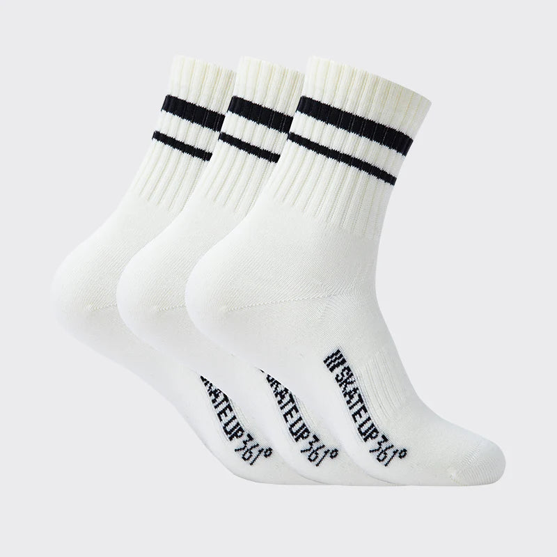 361° Everyday Socks (3 Pairs)：White